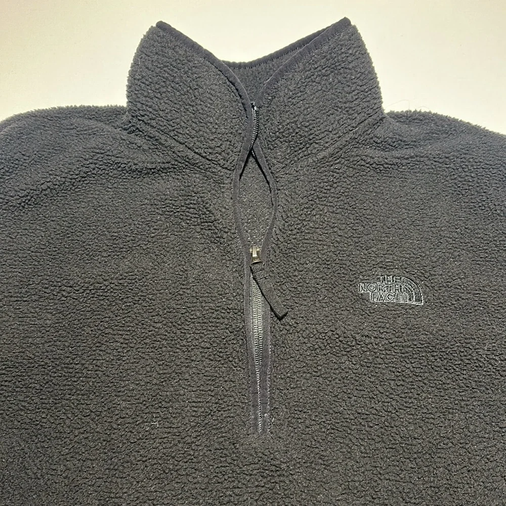 The North Face Dunraven Sherpa 1/4-Zip Fleece Jacket, Black - Mens XL